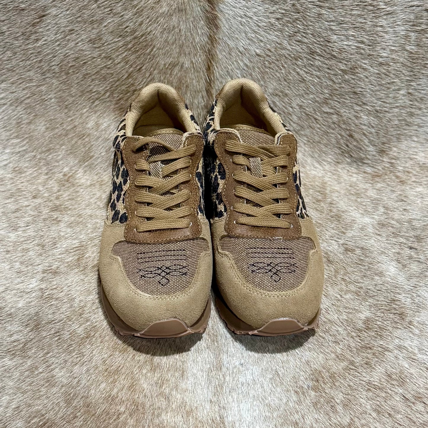 ROPER SUEDE LEOPARD SNEAKERS
