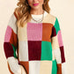 H Jacquard Checker LS Sweater