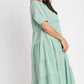 Jade Striped Tier Dress