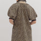 CHEETAH 1/4 ZIP DRESS