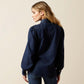 WM PUFF BOW DENIM LS SHIRT