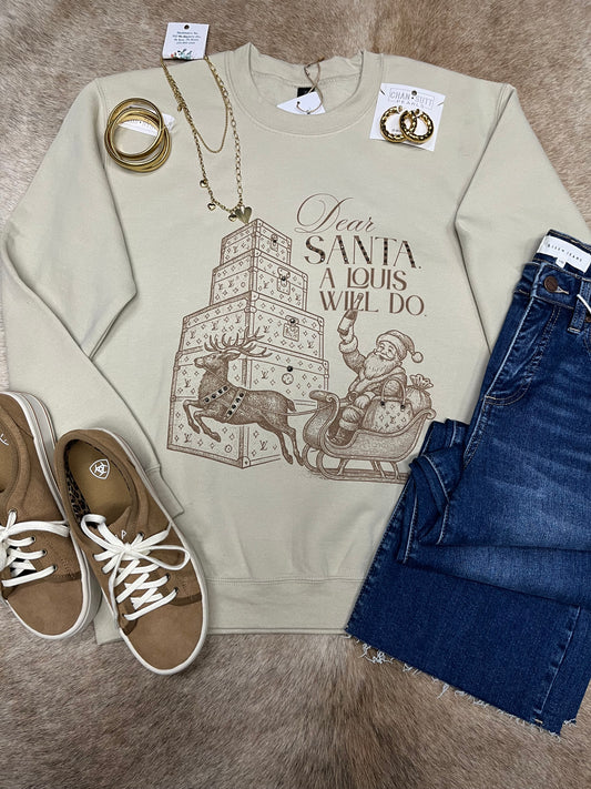 DEAR SANTA CREWNECK SWEATER