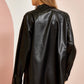 Faux Leather Boyfriend Jacket