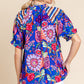 Fiesta Print Button-Up Top