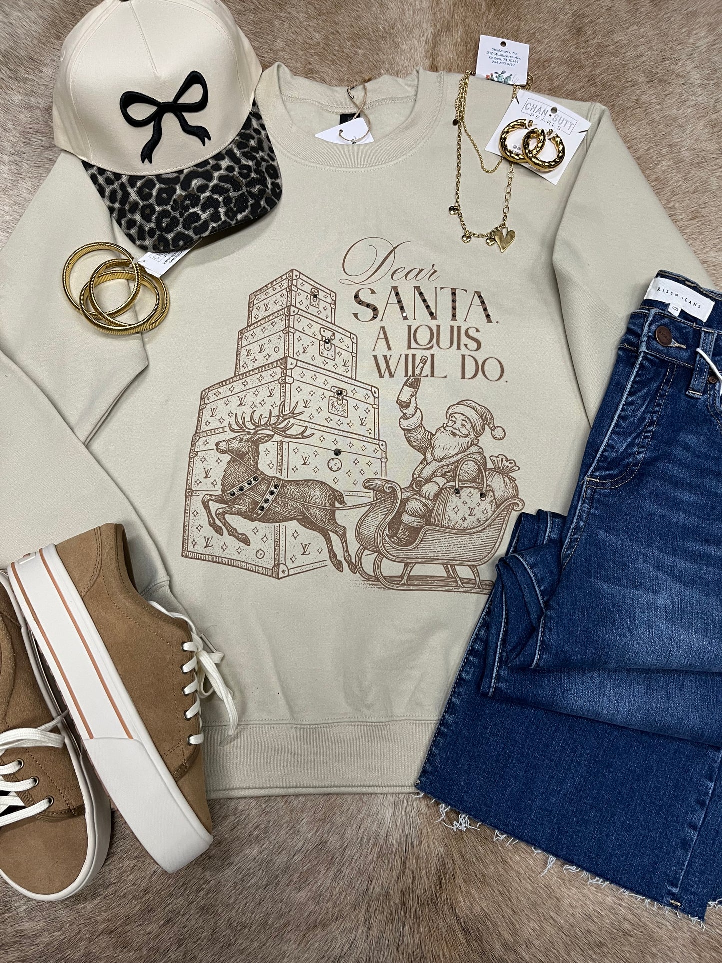 DEAR SANTA CREWNECK SWEATER