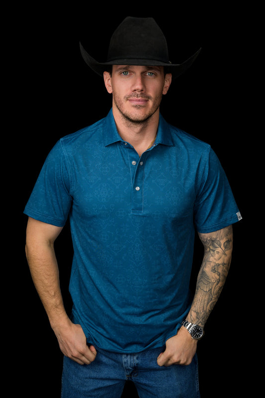 MICRO CARSON PEARL SNAP POLO