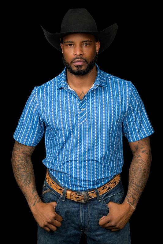 THE WALKER BLUE  POLO