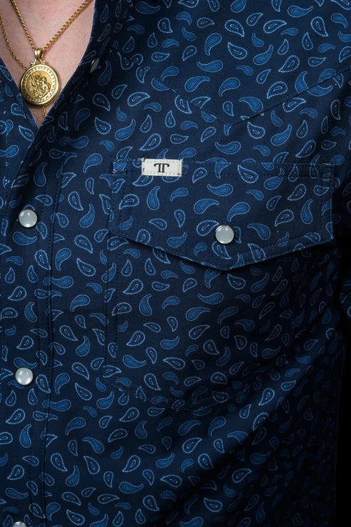 THE GRIFFIN DARK BLUE LS SHIRT