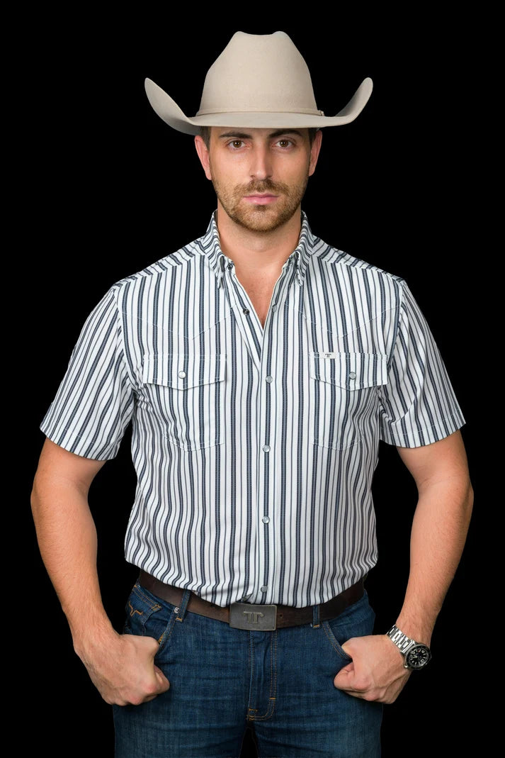 THE JACK SS BLACK STRIPE SHIRT