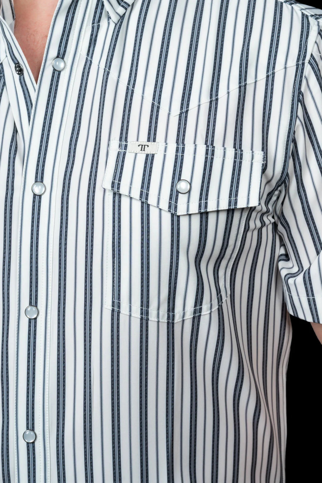 THE JACK SS BLACK STRIPE SHIRT