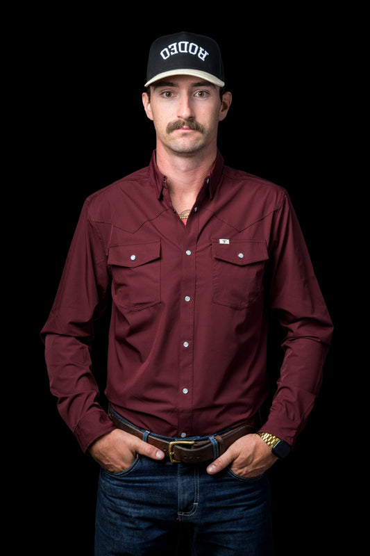CORE MAROON LS SHIRT