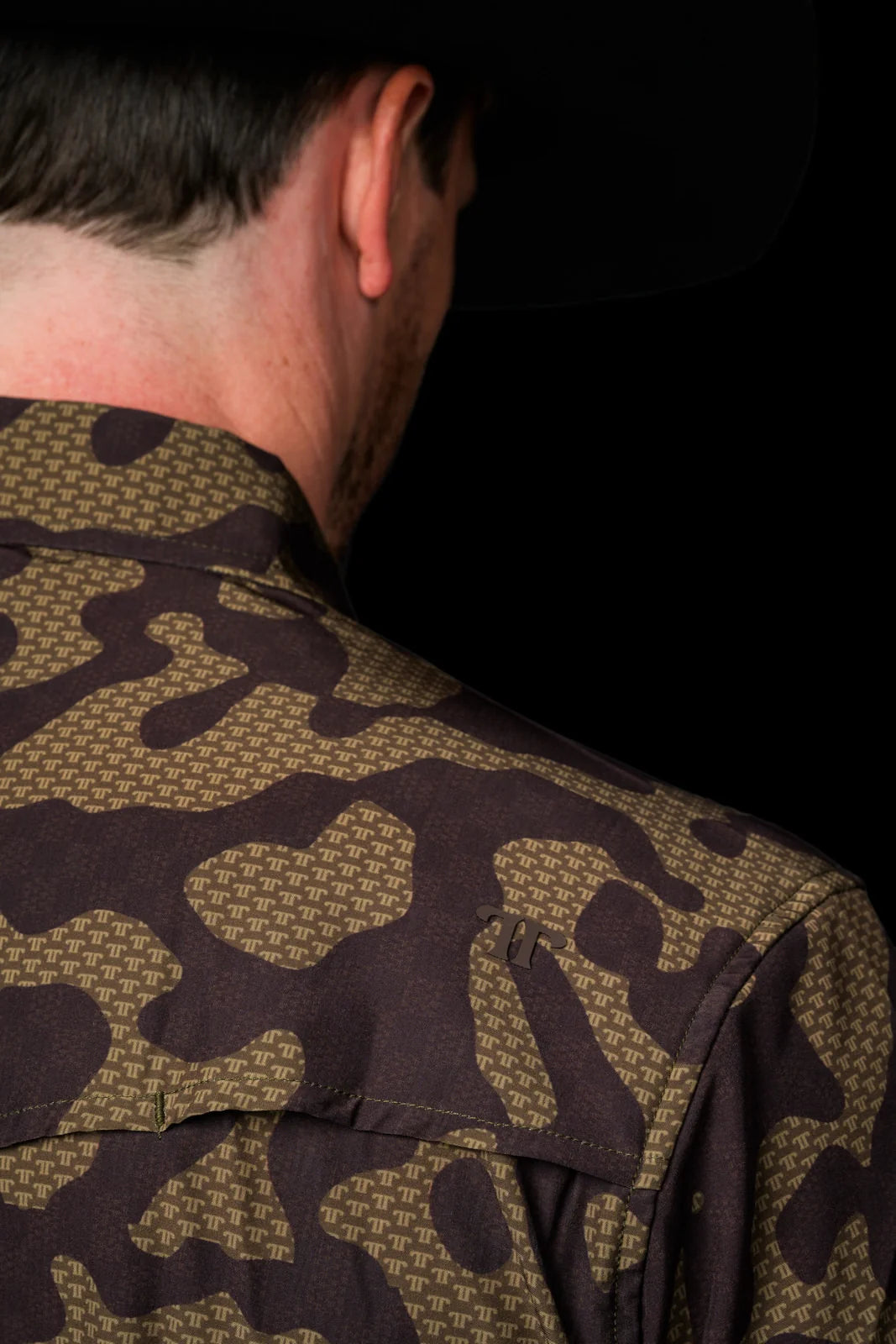 THE GAGE PEARL SNAP BROWN CAMO