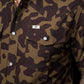 THE GAGE PEARL SNAP BROWN CAMO