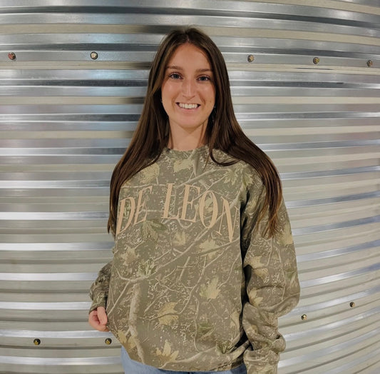 Camo De Leon Sweater
