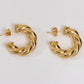 Chunky Small Twist Hoops