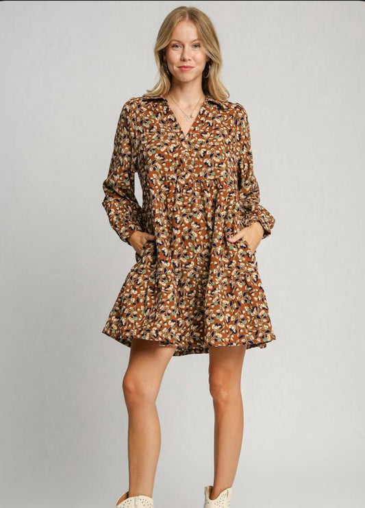 Flower Fields LS Dress