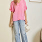 Solid Pink Shimmer Top