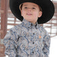Cinch Toddler Paisley Blue LS