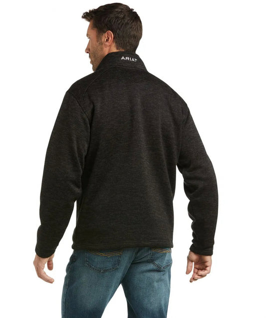 Ariat Mns Caldwell 1/4 Charcoal Zip Sweater