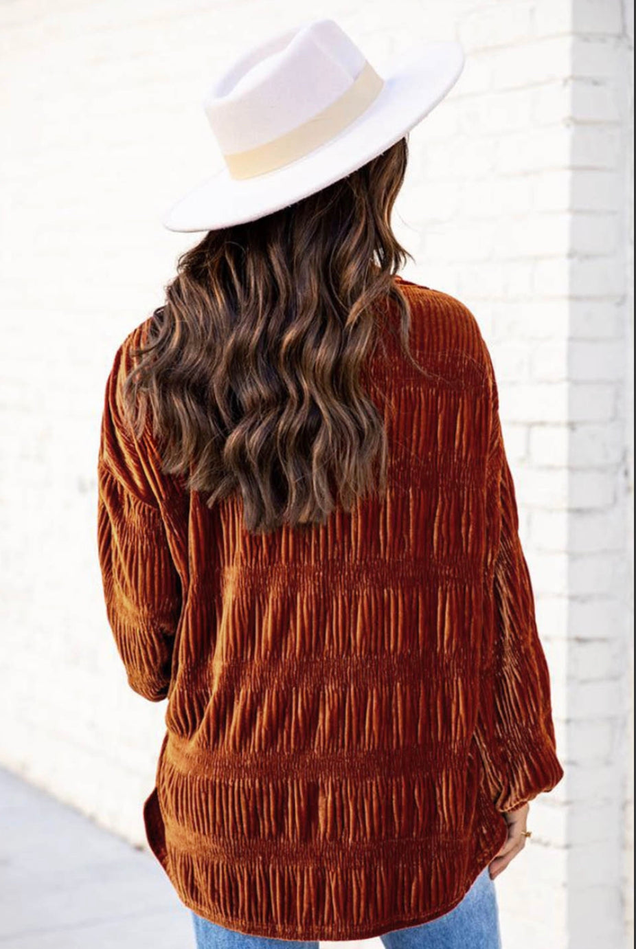 Velvet Rust LS Top