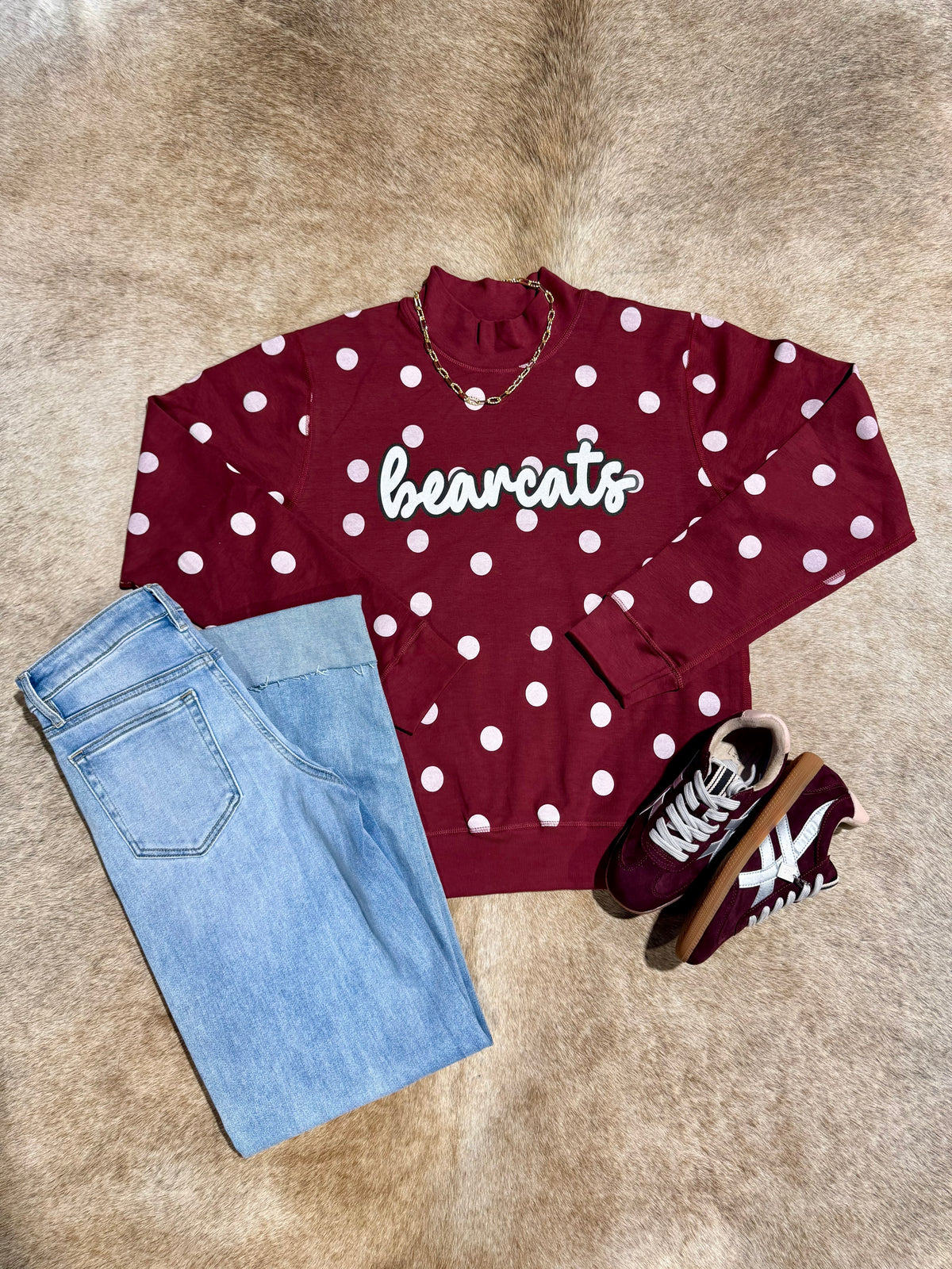 POLKA-DOT BEARCAT SWEATER