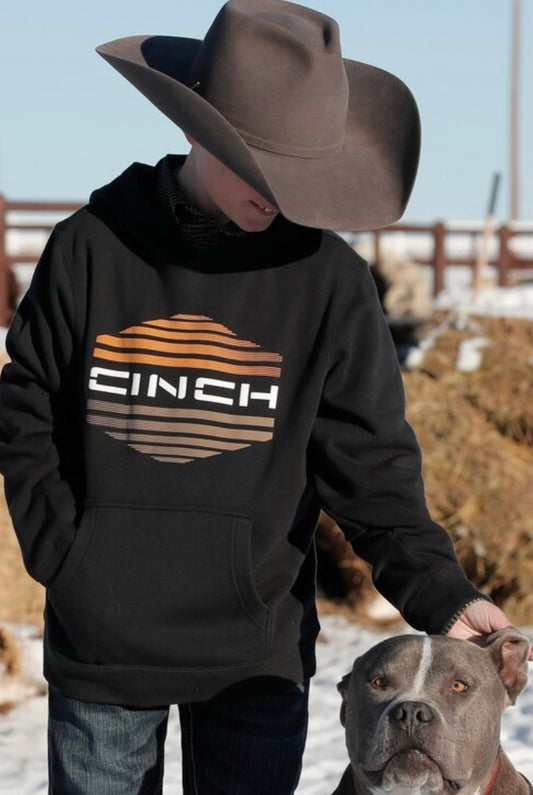 Cinch Boys Black Pullover Hoodie