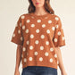 POLKA-DOT COMFY SWEATER TOFFEE