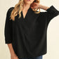 SHAWL NECK BLACK TOP