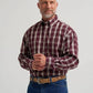 MENS GEORGE STRAIT BURGUNDY BUTTON DOWN