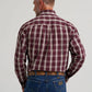 MENS GEORGE STRAIT BURGUNDY BUTTON DOWN