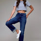 WMS CUFF STRAIGHT DARK JEAN