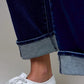WMS CUFF STRAIGHT DARK JEAN