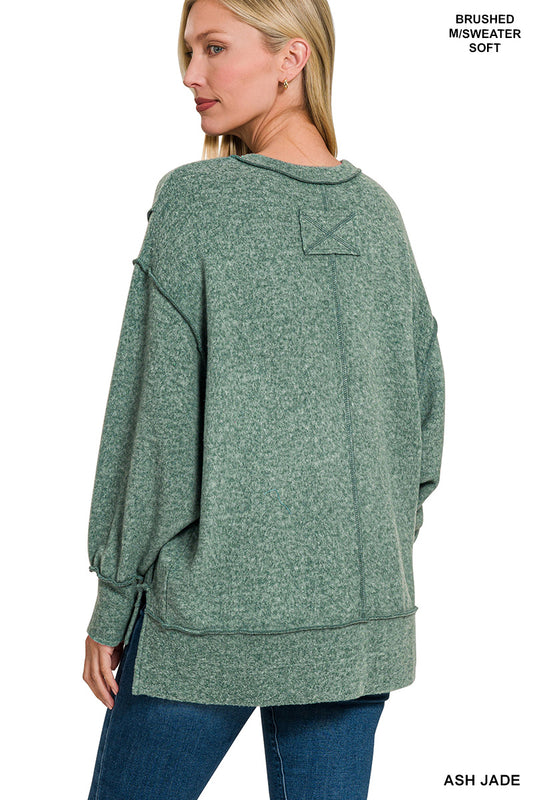 ACCI BRUSHED JADE SWEATER