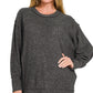 HACCI BRUSHED BLK SWEATER