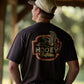 MENS FLOCK SHOT BROWN TEE