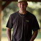 MENS FLOCK SHOT BROWN TEE
