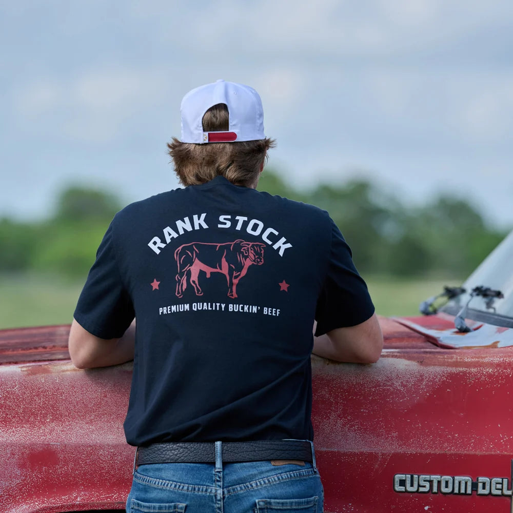MENS CHARBRAY RANK STOCK TEE