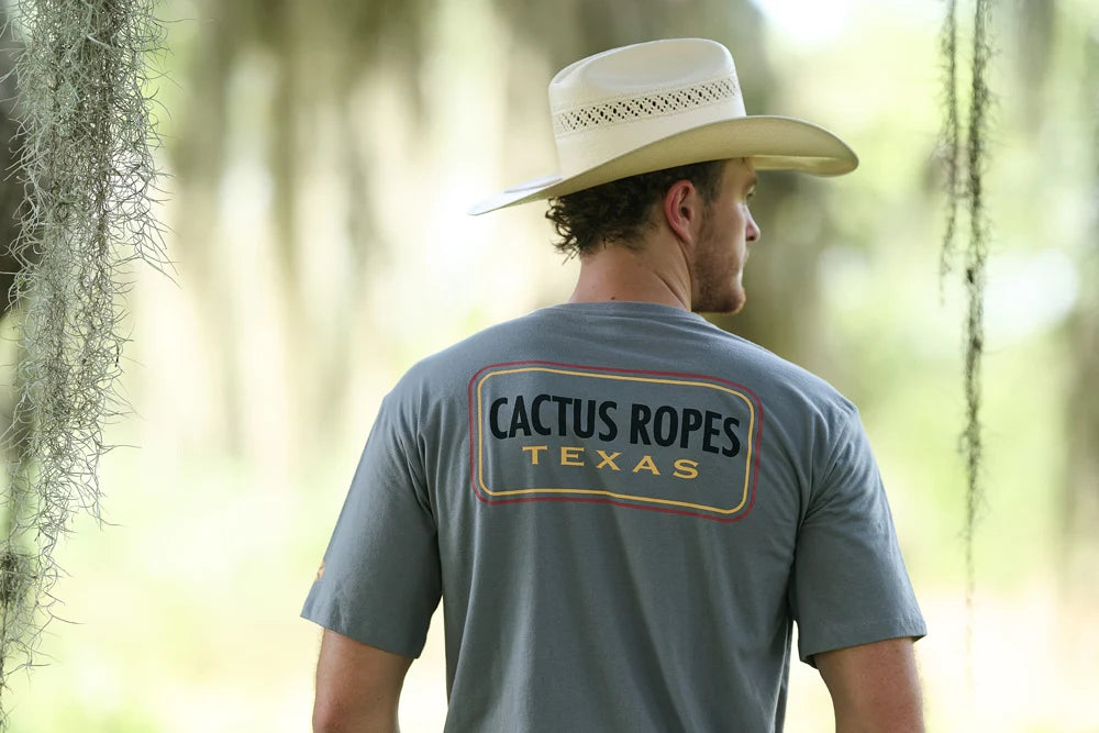 MENS CACTUS ROPES GREY TEE