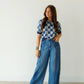 BLUE/CREAM WESTERN SKETCH SS