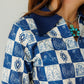 BLUE/CREAM WESTERN SKETCH SS