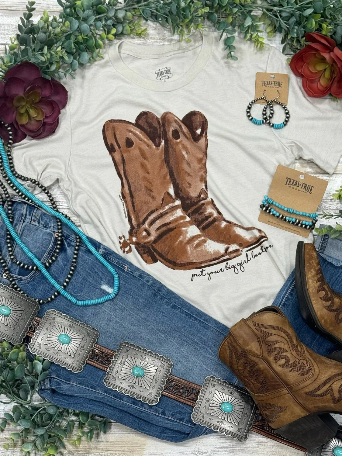 PUT YOUR BOOTS ON TEE