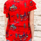 COWBOY FLUTTER RED TOP