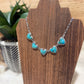 5 STONE HEART AUTHENTIC TURQUOISE NECKLACE