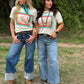 CHECKERED HORSESHOE TEE