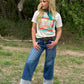 CHECKERED HORSESHOE TEE