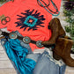 ASHLEY AZTEC ORANGE TEE