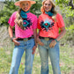 ASHLEY AZTEC ORANGE TEE
