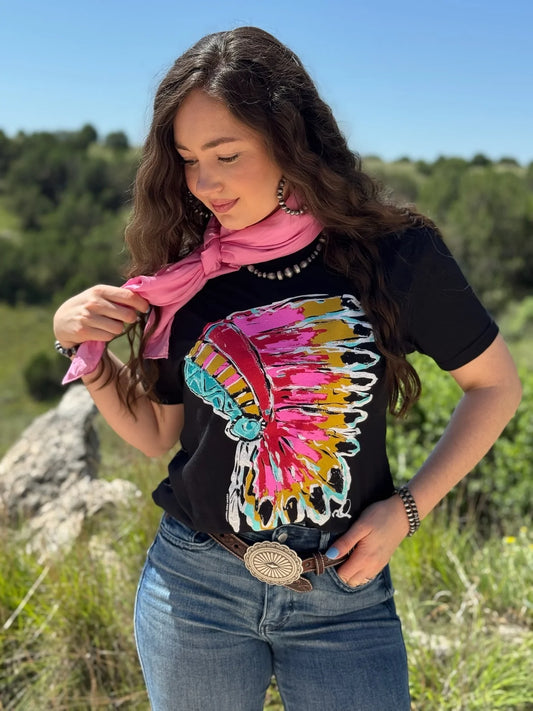 PINK HEADDRESS TEE