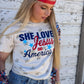 SHE LOVES JESUS/AMERICA TEE