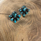 TURQUOISE TEARDROP POST EARRINGS